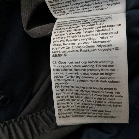 Helly Hansen XS Alphelia Lifaloft Ski Jacket Navy 65676 Waterproof Insulated - Picture 16 of 16